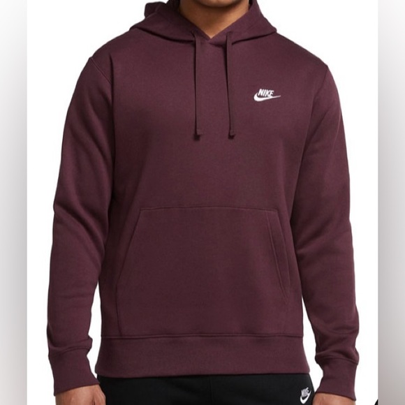 Nike Other - Nike Pullover Burgundy Hoodie Hooded Sweatshirt